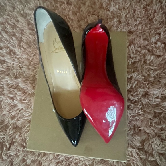 Kate Napa Shiny 100 MM Louboutin Heels w/non slip added ✨ - Picture 3 of 6